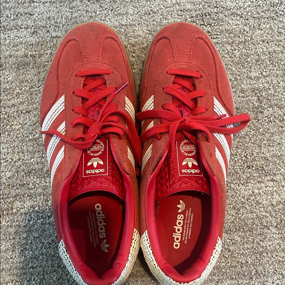 Adidas Scarlet Trainers with White Accents